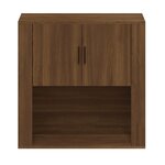 vidaXL Armoire murale Chêne marron 80x33x80 cm Bois d'ingénierie