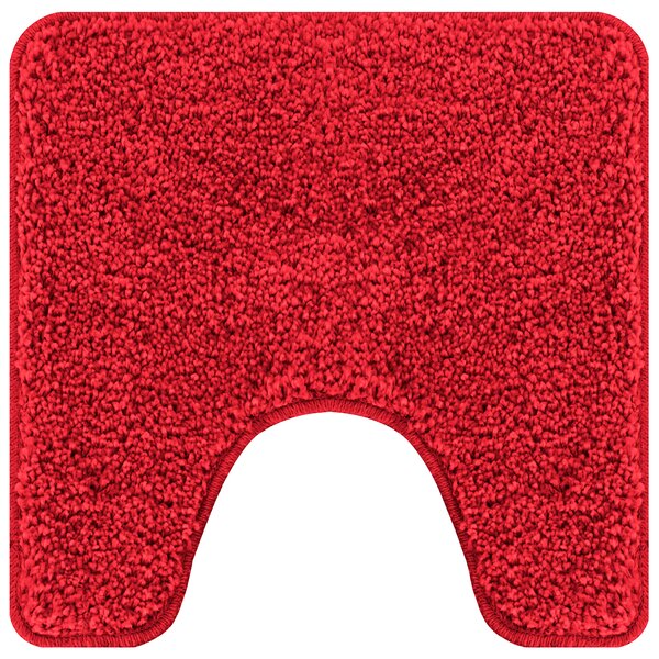 Tapis de bain U-Shaped Rouge 50x50 cm Polypropylène Antidérapant