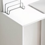 vidaXL Bureau Blanc 78.5 x 37 x 154.5 cm Bois d'ingénierie