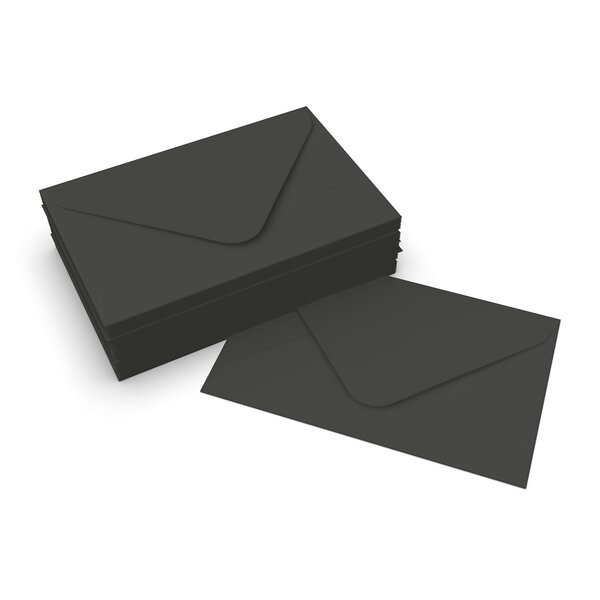 Lot de 250 enveloppe clariana noire 65x94 mm