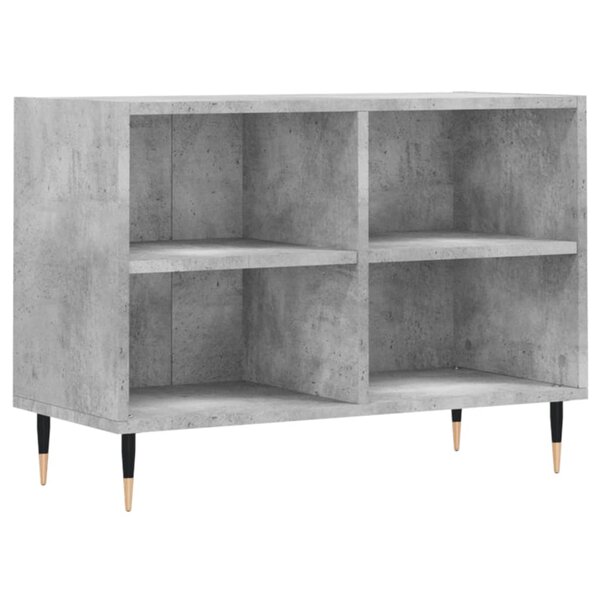 vidaXL Meuble TV gris béton 69 5x30x50 cm bois d'ingénierie