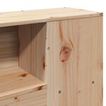 vidaXL Tête de lit avec rangement 140 cm bois massif de pin