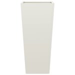 vidaXL Jardinière blanc 35x35x75 cm acier