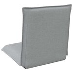 vidaXL Fauteuil de sol ajustable Gris clair Tissu