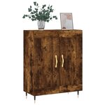 vidaXL Buffet chêne fumé 69 5x34x90 cm bois d'ingénierie