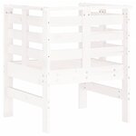 vidaXL Chaises de jardin lot de 2 blanc 61 5x53x71 cm bois pin massif