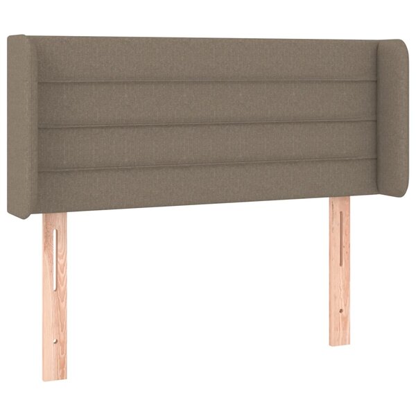 vidaXL Tête de lit avec oreilles Taupe 83x16x78/88 cm Tissu