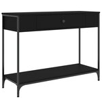 vidaXL Table console noir 100x34 5x75 cm bois d'ingénierie