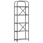 vidaXL Étagère Sonoma gris 60 x 30 x 183 cm Bois d'ingénierie