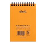Bloc RI Classic ORANGE A6 10 5x14 8 cm Q 5x5 80F Microperforées 80g RHODIA