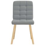 vidaXL Chaises à manger lot de 4 gris clair tissu