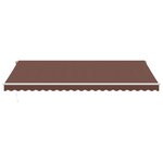 vidaXL Auvent rétractable automatique avec LED marron 500x300 cm