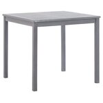 vidaXL Ensemble à manger de jardin 5 Pièces Bois d'acacia massif Gris