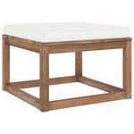 vidaXL Salon palette de jardin 6 Pièces et coussins Bois de pin imprégné