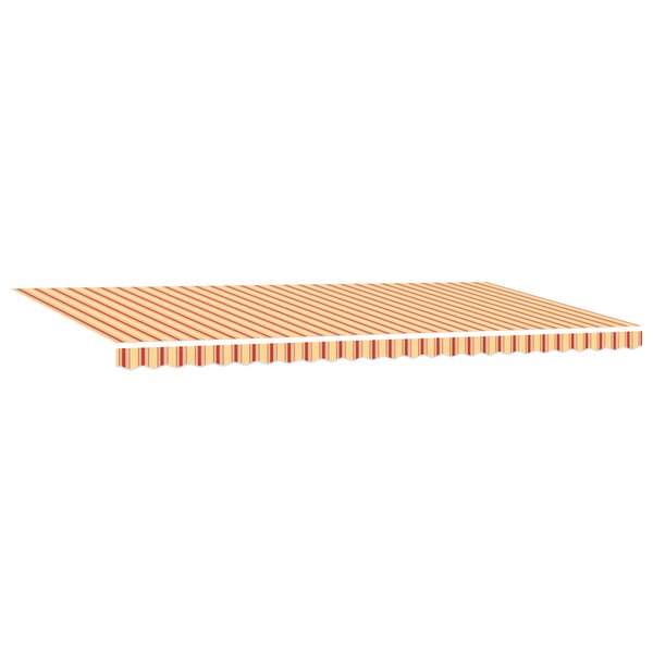 vidaXL Auvent rétractable manuel avec LED jaune et orange 600x350 cm