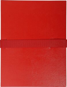 Chemise dos extensible balacron sangle scratch Rabat en pied 24 x 32 Rouge EXACOMPTA