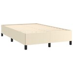 vidaXL Cadre de lit sans matelas crème 120x190 cm similicuir
