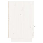 vidaXL Tables de chevet 2 Pièces Blanc 40x34x55 cm Bois de pin massif