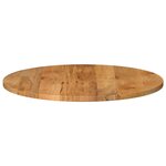 vidaXL Dessus de table Ø 80x3 8 cm rond bois de manguier massif