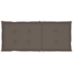 vidaXL Chaises inclinables de jardin et coussins lot de 8 Teck solide
