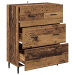 vidaXL Buffet Bois Ancien 69 5 x 34 x 90 cm Bois d'ingénierie et fer