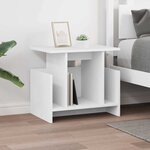 vidaXL Meuble TV Blanc 50 x 35 x 45 cm Bois d'ingénierie