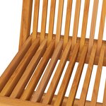 Vidaxl chaises de jardin avec coussins blanc crème 6 pièces teck massif