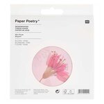 Papier de soie 5 feuilles 50 x 70 cm - Fleurs de cerisier rose