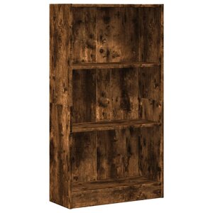 vidaXL Bibliothèque chêne fumé 60x24x109 cm bois d'ingénierie