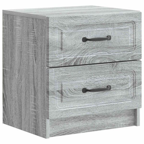 vidaXL Cabinet de chevet avec tiroir Sonoma gris 43 x 34 5 x 44 5 cm