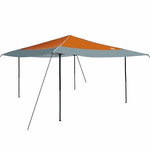 vidaXL Tente à abri 395 x 395 x 251 cm Orange tissu