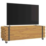 vidaXL Table basse 110x45x35 cm bois massif de teck