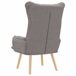 vidaXL fauteuil Taupe 69 x 74 x 93 cm Tissu Sherpa