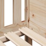 vidaXL Cadre de lit d'enfants forme de maison 90x200cm bois massif pin