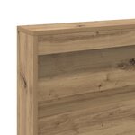 vidaXL Tête de lit de rangement chêne artisanal 140 cm Melamine