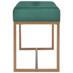 vidaXL Banc 80 cm Vert Velours