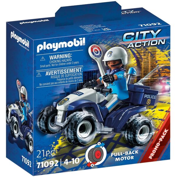 PLAYMOBIL 71092 - City Action Policier et quad