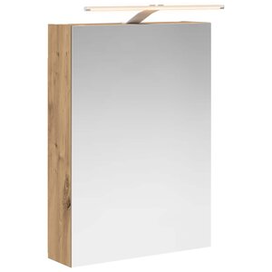 vidaXL Armoire Miroir de Salle de Bain Chêne artisan 50 x 14 5 x 70 cm
