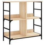 vidaXL Bibliothèque chêne sonoma 78 5x33x82 cm bois d'ingénierie