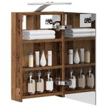 vidaXL Armoire Miroir de Salle de Bain Bois ancien 30 x 10 5 x 50 cm