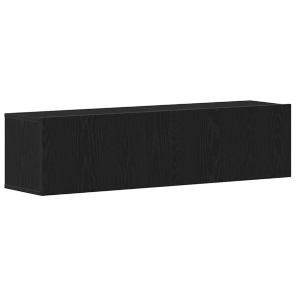 vidaXL Meuble TV chêne noir 120x30x30 5 cm bois d'ingénierie