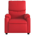 vidaXL Fauteuil de massage inclinable rouge similicuir