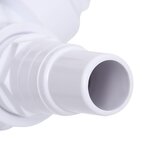 Vidaxl vanne à boule à 3 voies de piscine blanc et noir