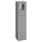 vidaXL Poteau à panier de gabion 40x40x180 cm Fer