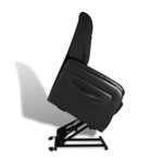 vidaXL Fauteuil inclinable TV Noir Similicuir
