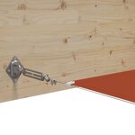 vidaXL Auvent vertical Terre cuite 180x1200 cm Tissu oxford