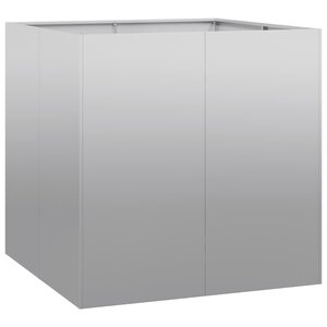 vidaXL Jardinière 80x80x80 cm acier galvanisé