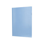 Pochette coin liderpapel polypropylene 180 microns a4  210x297mm capacite 20f        coloris bleu ciel opaque