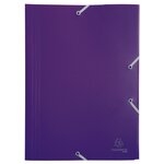 Chemise à élastique 3 rabats A4 Polypropylène 4/10e Opaque Coloris aléatoire EXACOMPTA