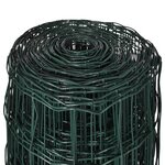 vidaXL Clôture euro Acier 25 x 0 8 m Vert